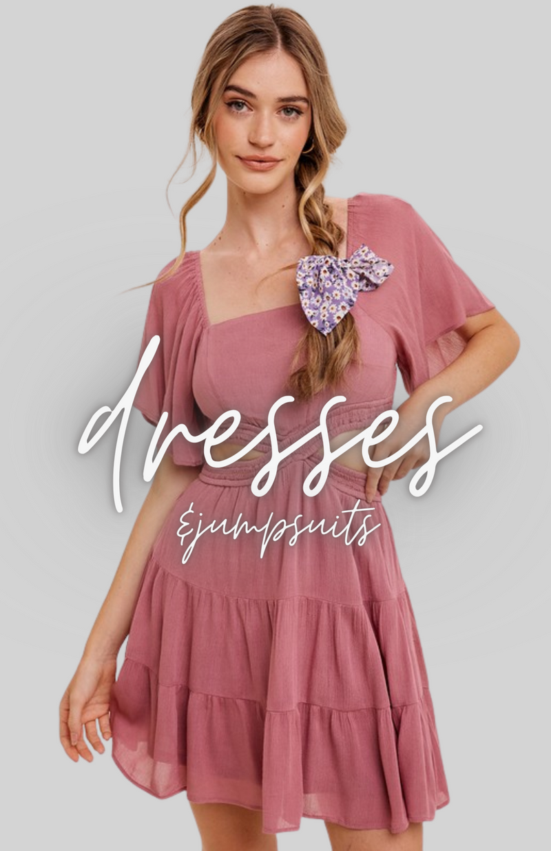 modern boho cut out spring dress