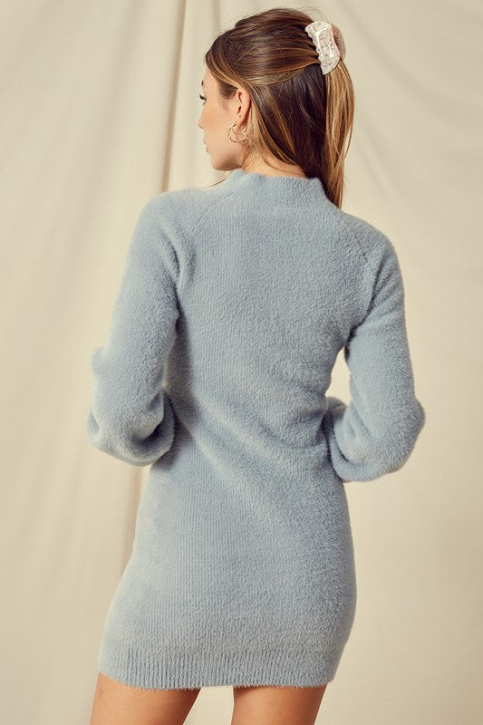 pale blue sweater dress Lilly Pulitzer NWT Morgen Sequin Boca Metallic $198 Size XL The Ted Baker sweater dress features a flattering flare design and a chic crew neckline Mock Neck Sweater Dress -