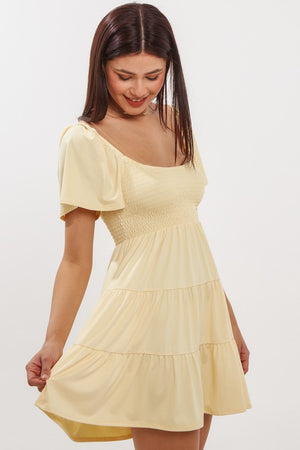 Lemon Babydoll Dress