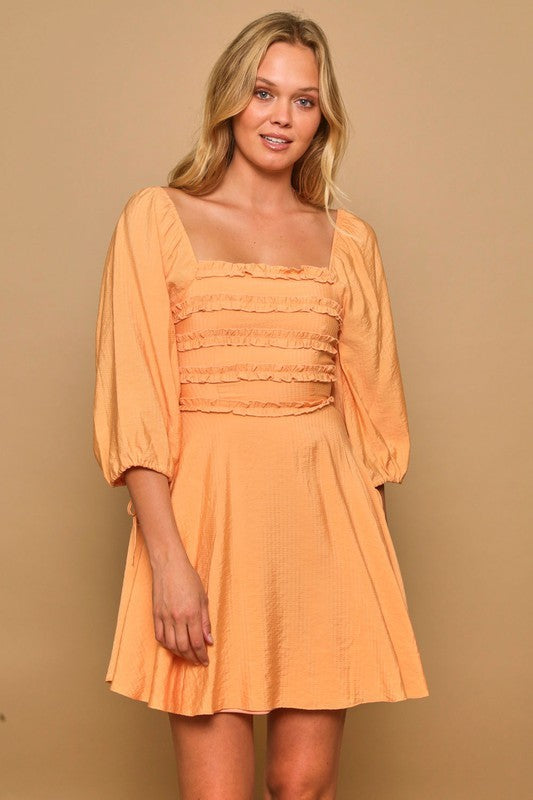 Tangerine Mini Dress – Casey Mae Boutique