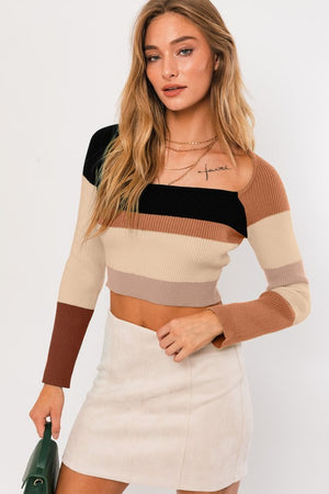 Color Block Stripe Top