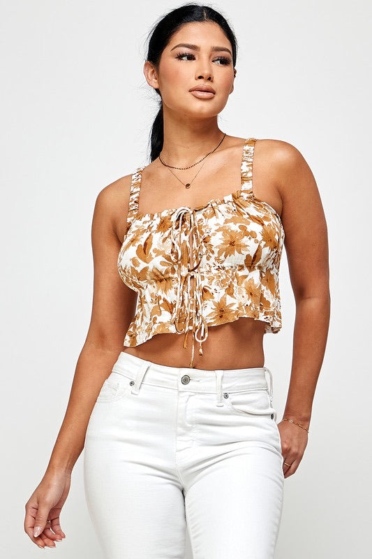 Ruffle Floral Top