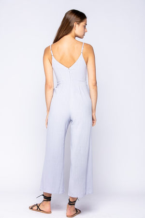 Lilac Cropped Jumpsuit